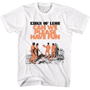 Kings Of Leon Can We Please White T Shirt